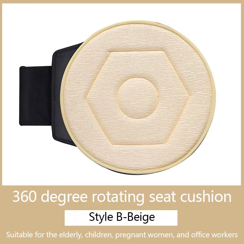 360 Degree Rotating Car Seat Cushion Pregnant Women Elderly People Children Auto Mounted Multifunctional Movable Seat Cushions