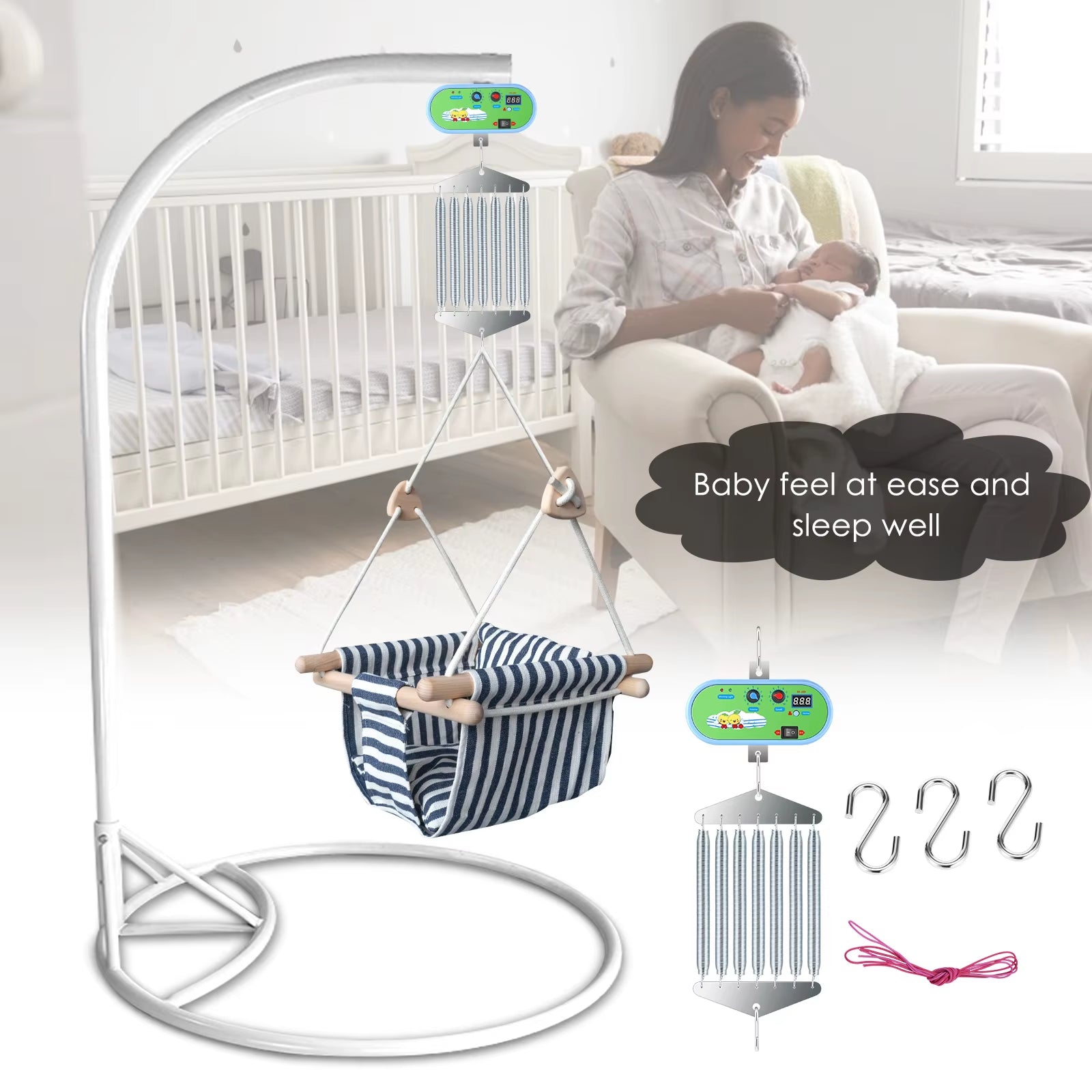 Baby Cradle Controller Baby Swing Replacement Motor with EU PLUG Adaptor 12W Electric Cradle Controller Baby Swinger Driver