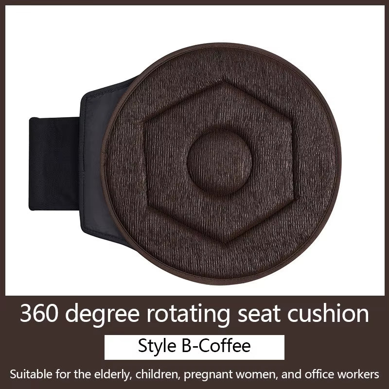 360 Degree Rotating Car Seat Cushion Pregnant Women Elderly People Children Auto Mounted Multifunctional Movable Seat Cushions
