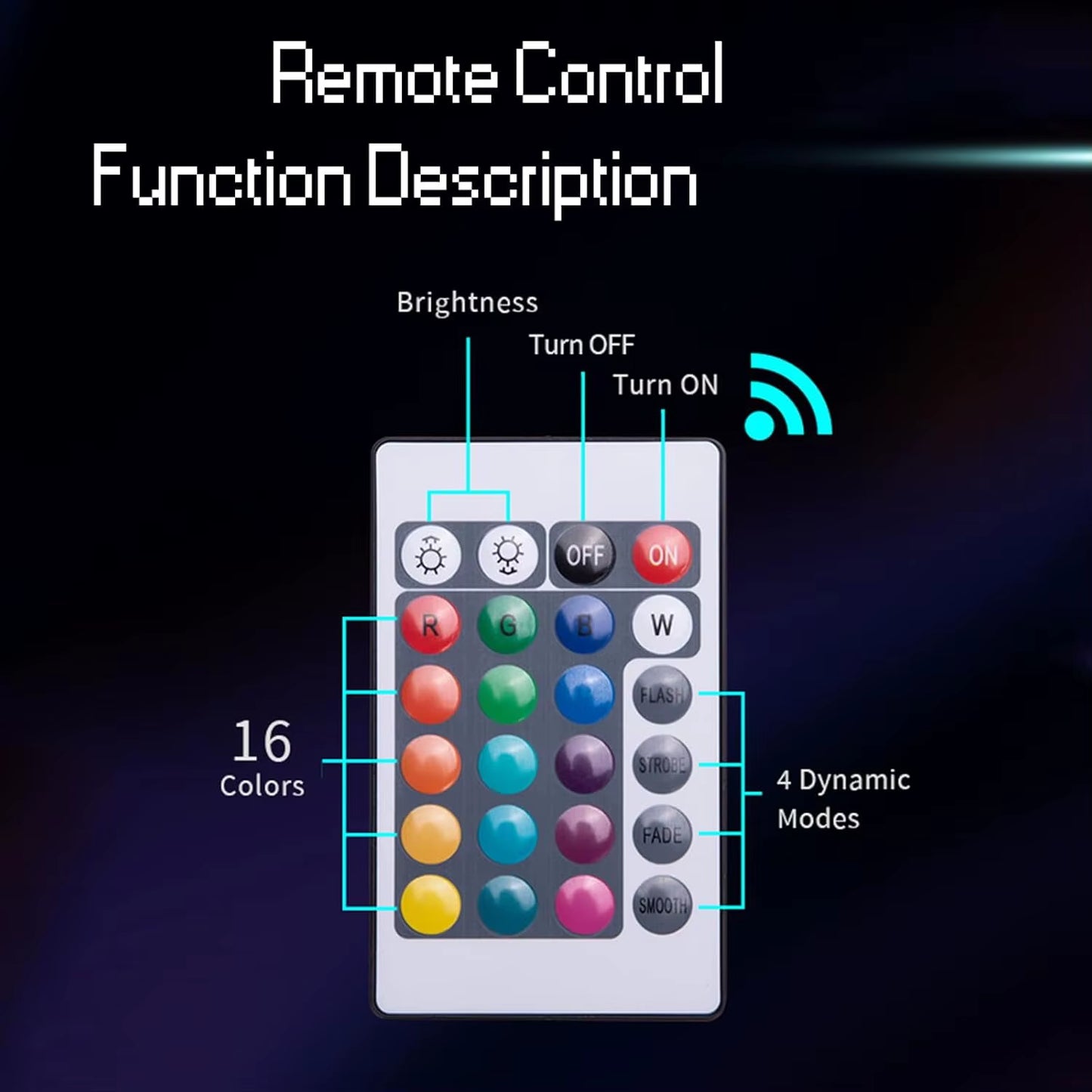 Pixelated Lantern Night Light 16-Color Led Wall Mood Night Light W Touch Switch&Remote Control-Rechargeable Costume Cosplay Lamp