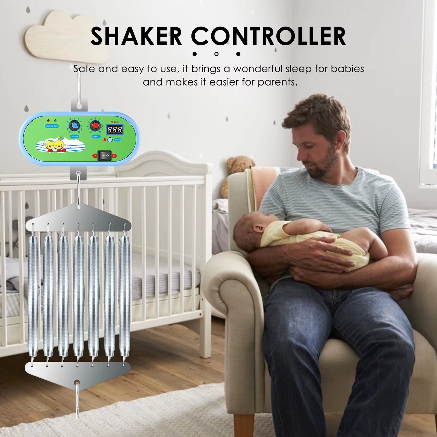 Baby Cradle Controller Baby Swing Replacement Motor with EU PLUG Adaptor 12W Electric Cradle Controller Baby Swinger Driver