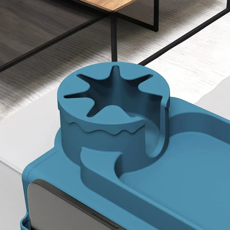 Couch Cup Holder Tray - Silicone Sofa Armrest Table Couch Drink Holder and Tray Organizer for Remote Snacks Cellphone
