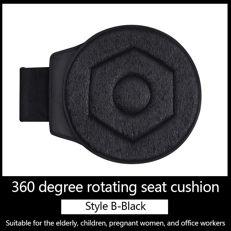 360 Degree Rotating Car Seat Cushion Pregnant Women Elderly People Children Auto Mounted Multifunctional Movable Seat Cushions