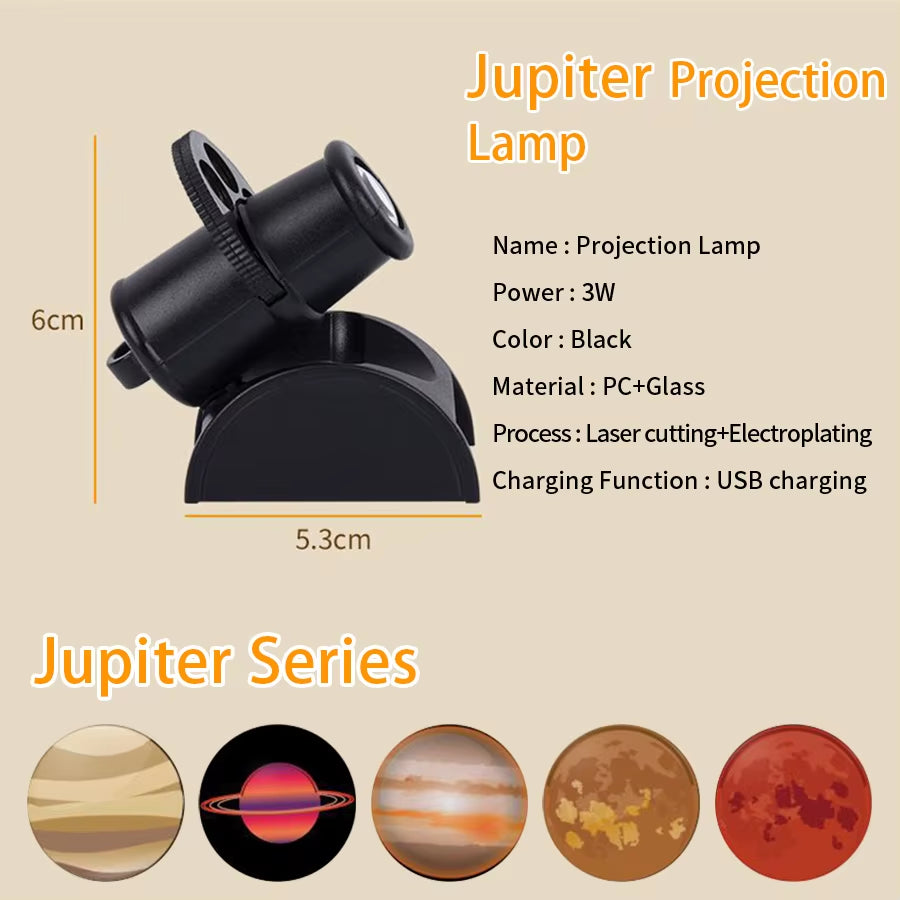 Earth Moon Light Ins Moon Projector Light Starry Sky Projector Rotate Planetarium Lamp Wall Lights USB Room Decor Night Light